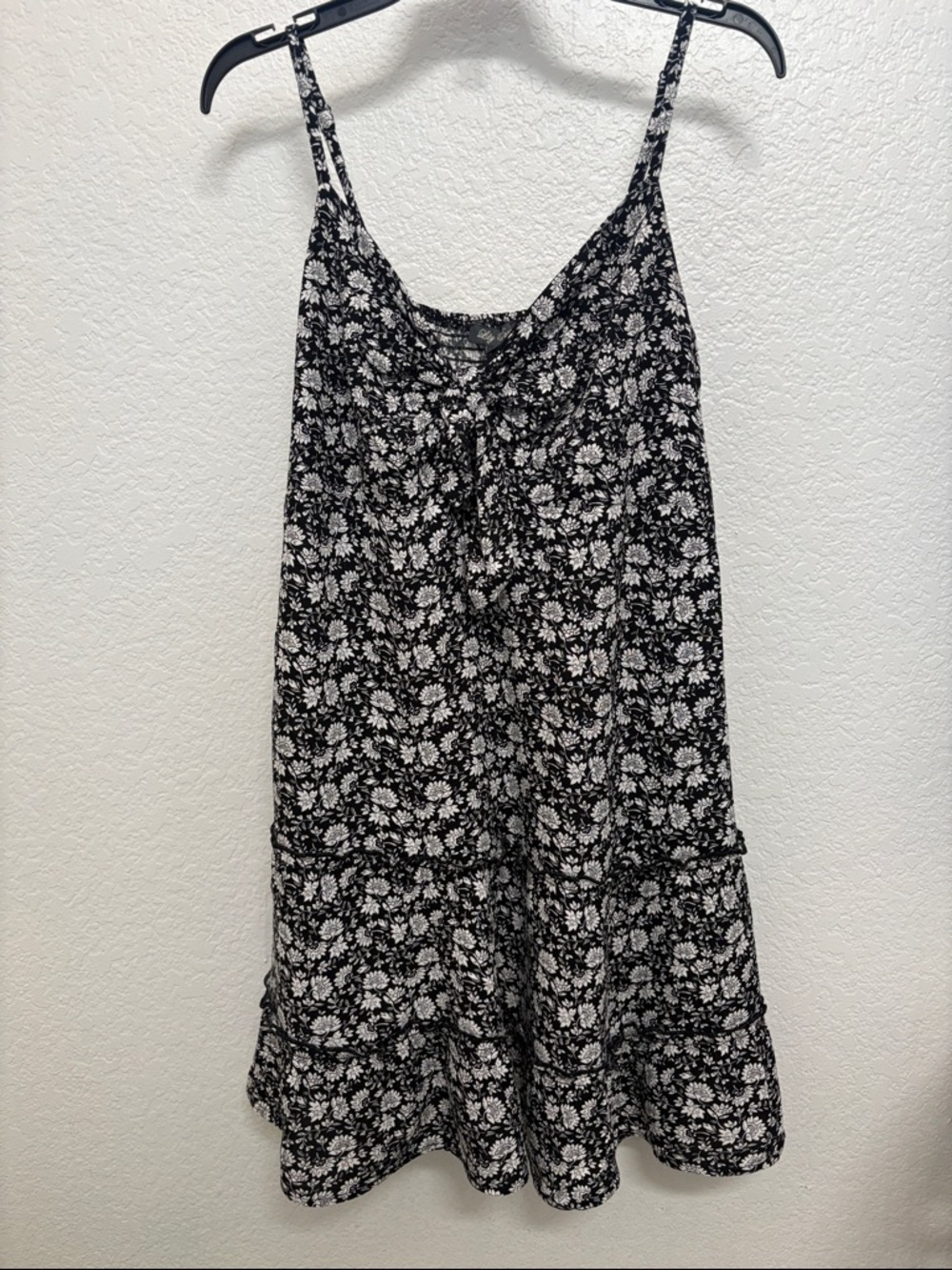 Lily Rose Black and White Floral Slip Dress